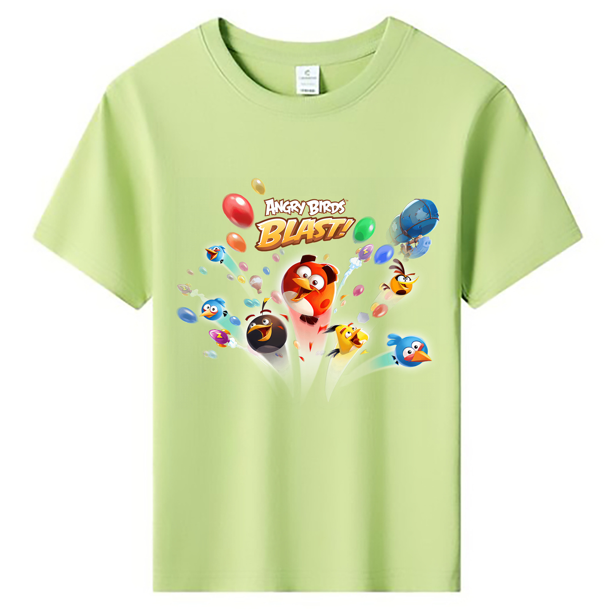（画像用） Angry Birds アングリーバード 綿100％キッズTシャツ（フロントプリント）